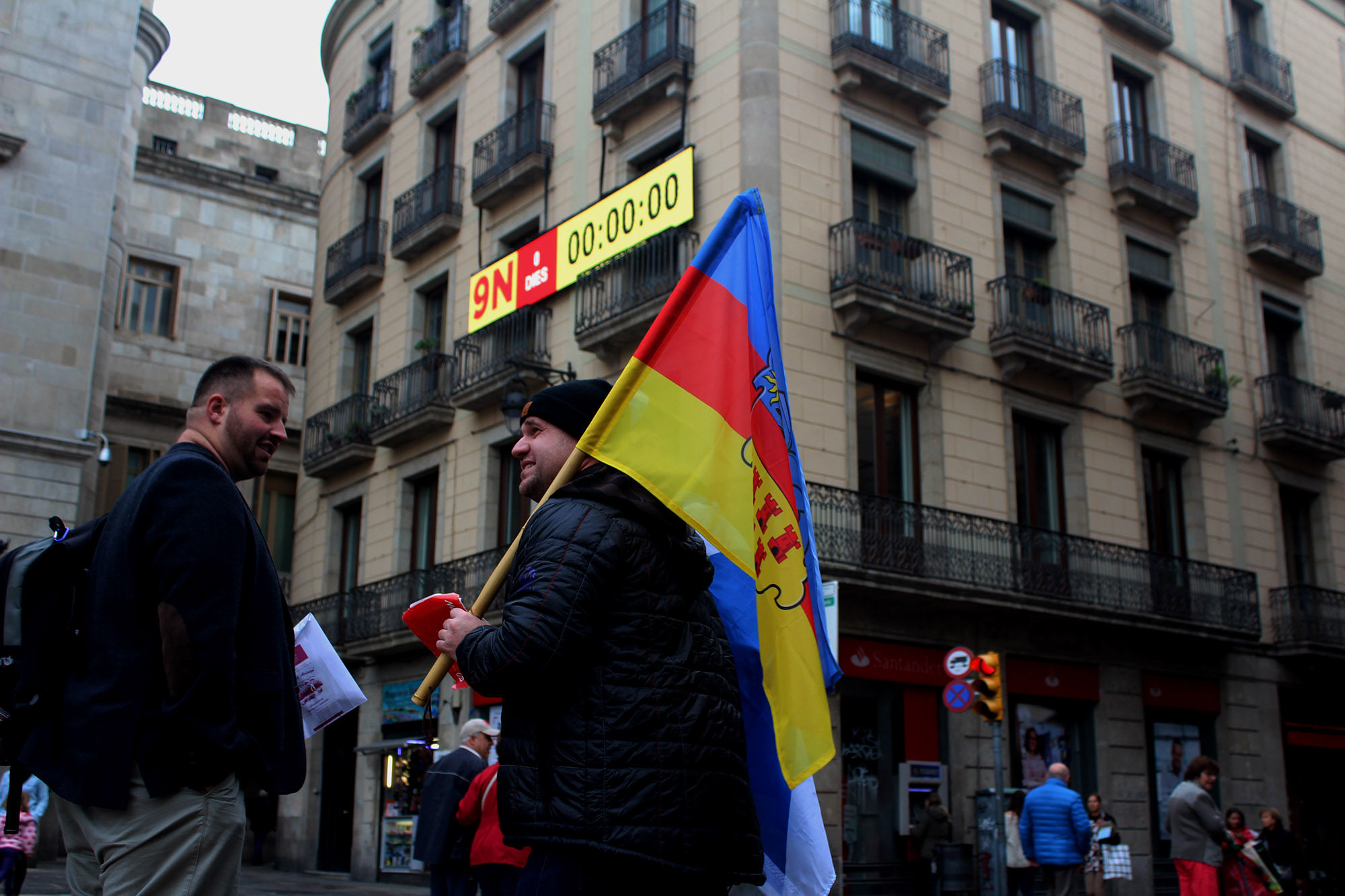 Placa Jaume. En una de las plazas más importantes de la ciudad se ha colocado un contador