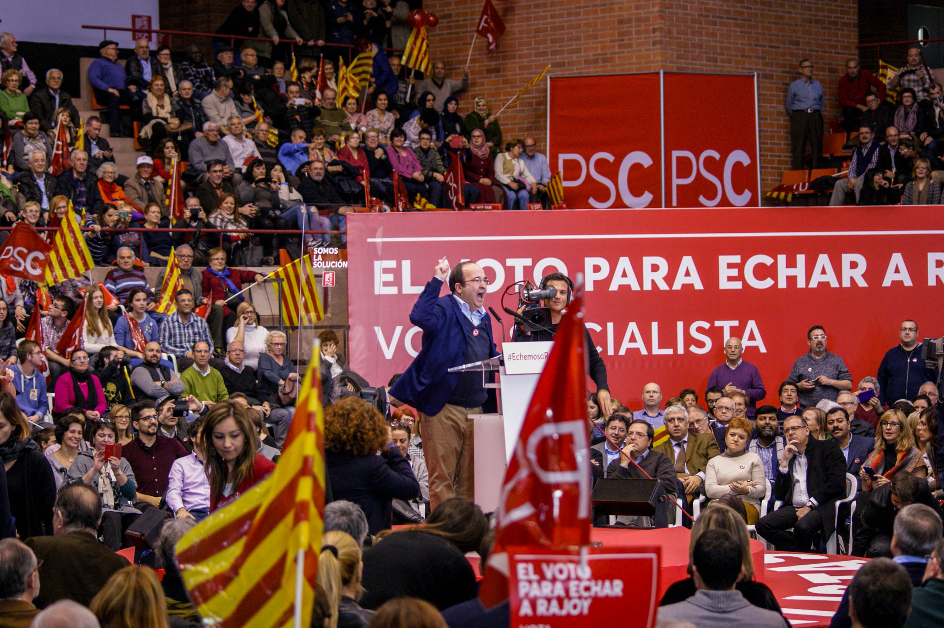 Miquel Iceta en cierre campaña PSC Barcelona. Autor: Meritxell PT