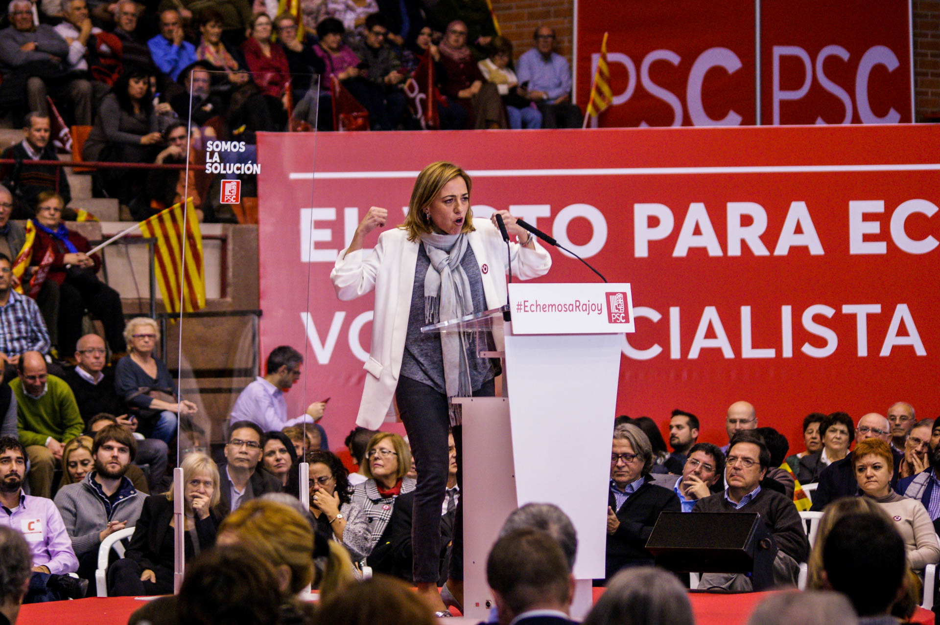Carme Chacón en cierre campaña PSC Barcelona. Autor: Meritxell Pajuelo Toledo