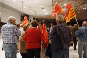 Asistentes al mitin de Jaume Collboni y Pedro Sánchez, Barcelona, 19/05/2015.